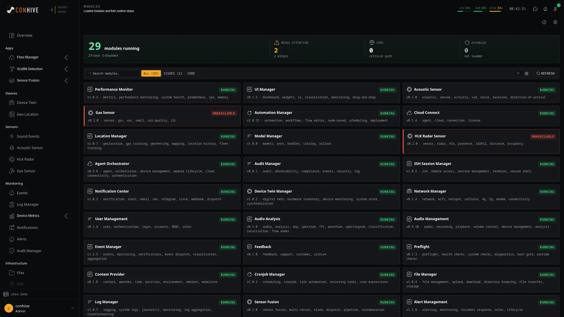 Modules overview